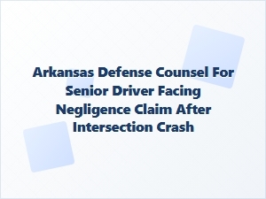 Defending Senior Drivers in Arkansas Intersection Negligence Claims